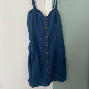Abercrombie Denim Button Dress Sz L